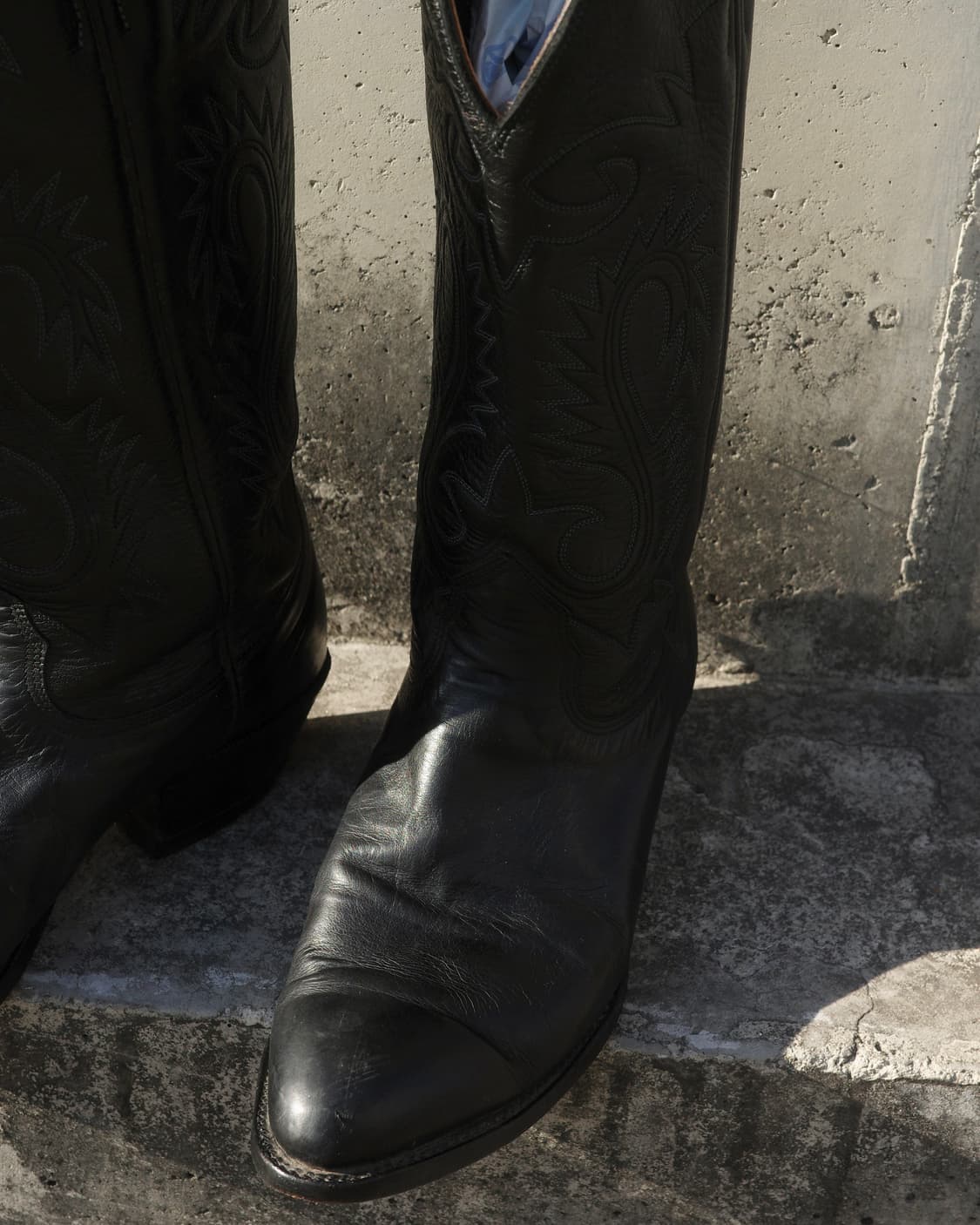 빈티지 블랙 웨스턴 부츠 와이드  상품이미지3