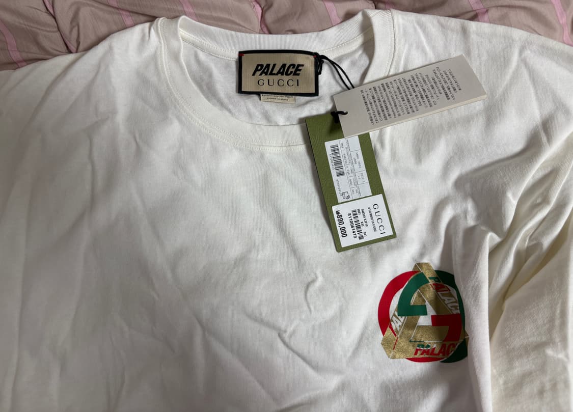 팔라스 x 구찌 화이트 반팔 티셔츠 상품이미지4