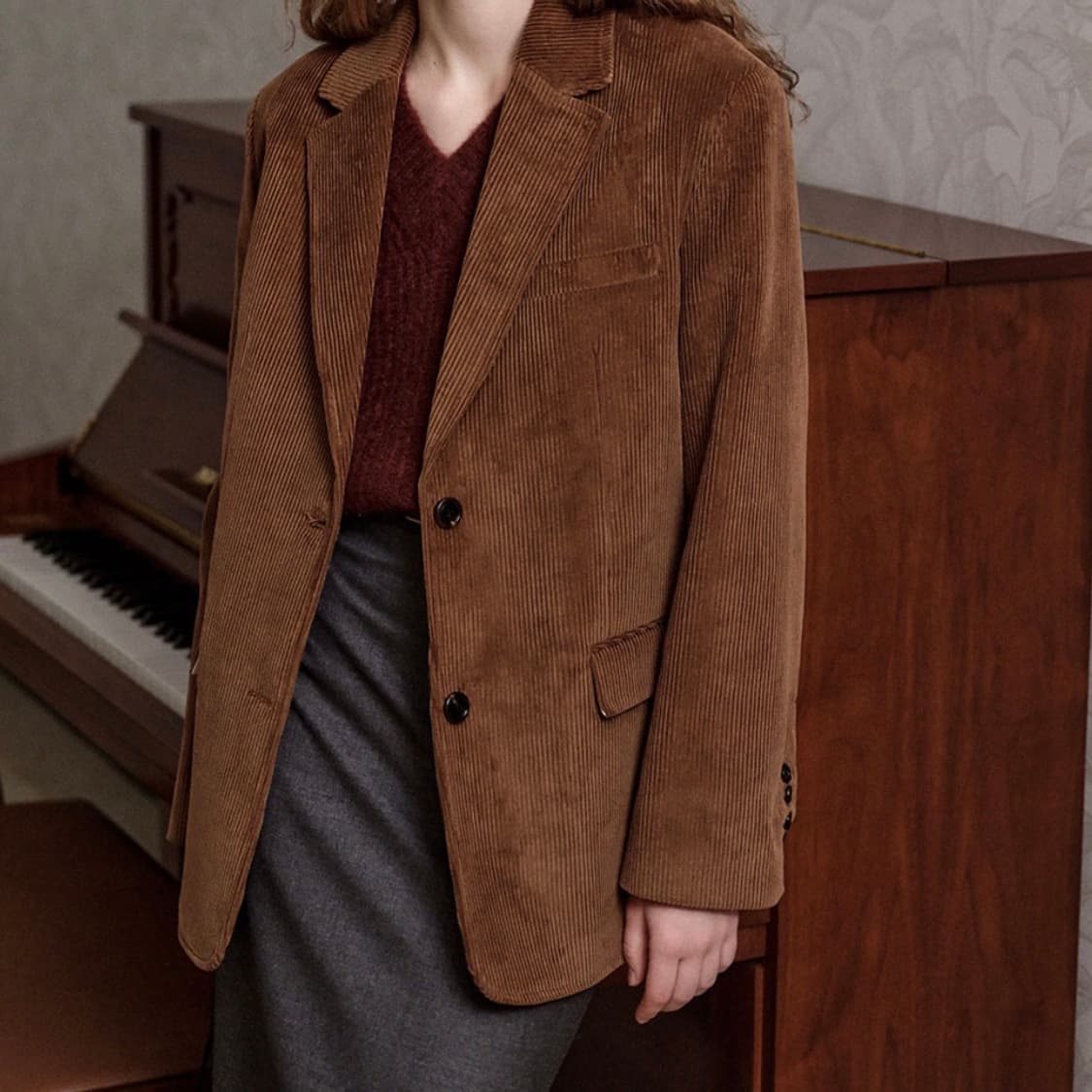 Corduroy Jacket (Camel) 상품이미지6