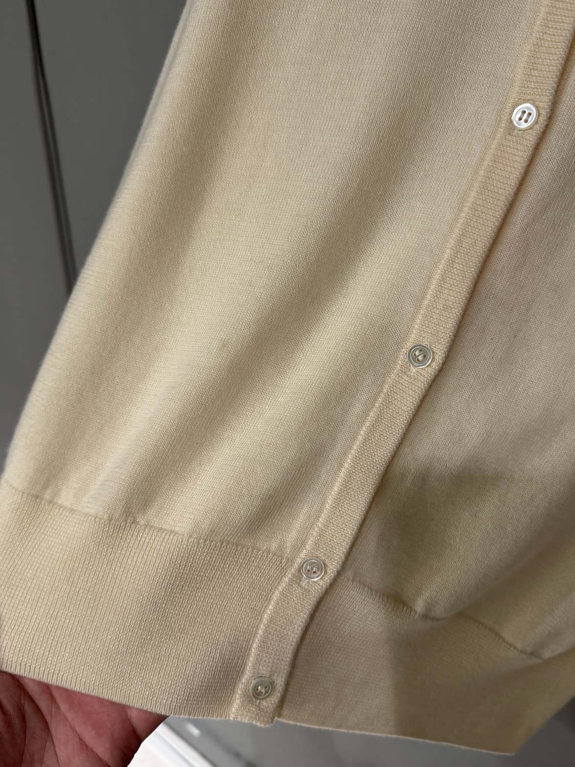 A.P.C 아페쎄 캐시미어 아이보리 가디건  상품이미지6