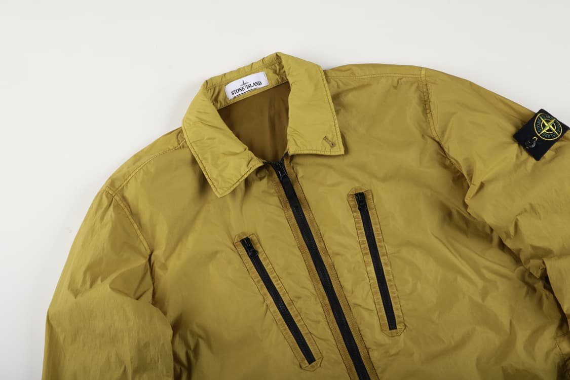 [L] 스톤아일랜드 21fw 크링클랩스 옐로우 나일론 오버셔츠 자켓 상품이미지2