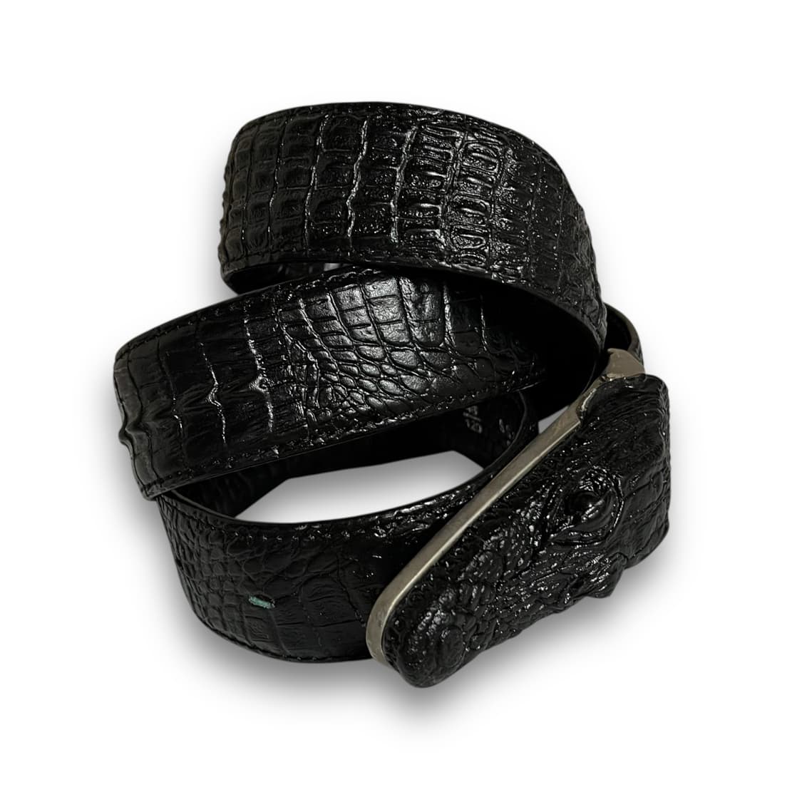 Premium Leather 크로커다일 락시크 소가죽 벨트 상품이미지1