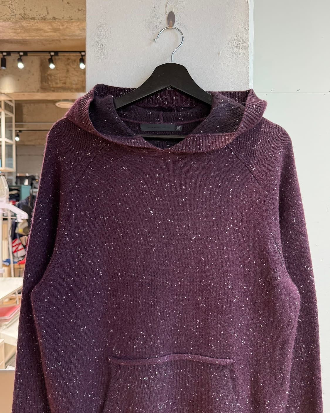 알렉산더 왕 버건디 페인팅 캐시미어혼방 후드티 상품이미지3