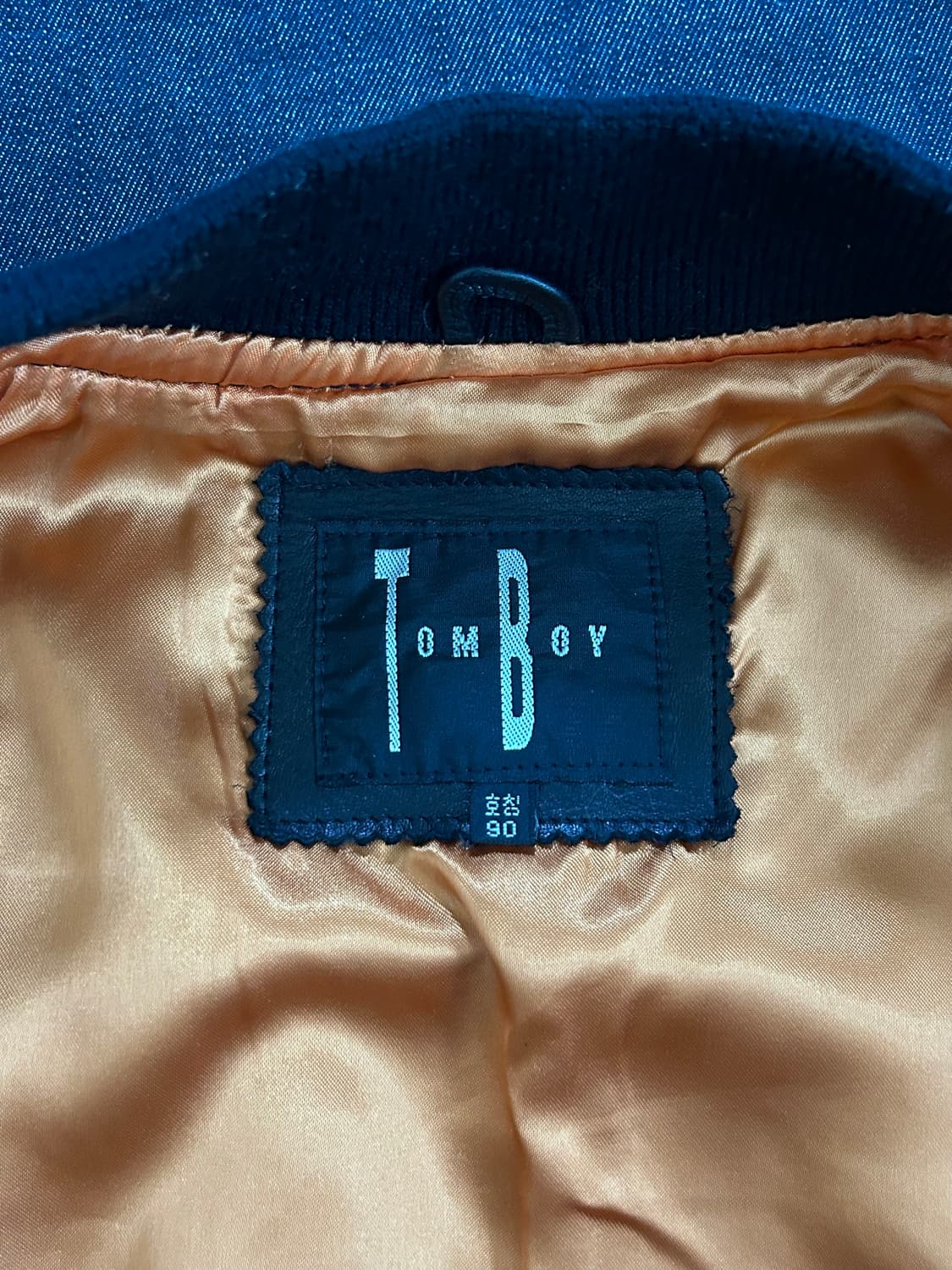 90s 톰보이 소가죽 ma-1 자켓 상품이미지6