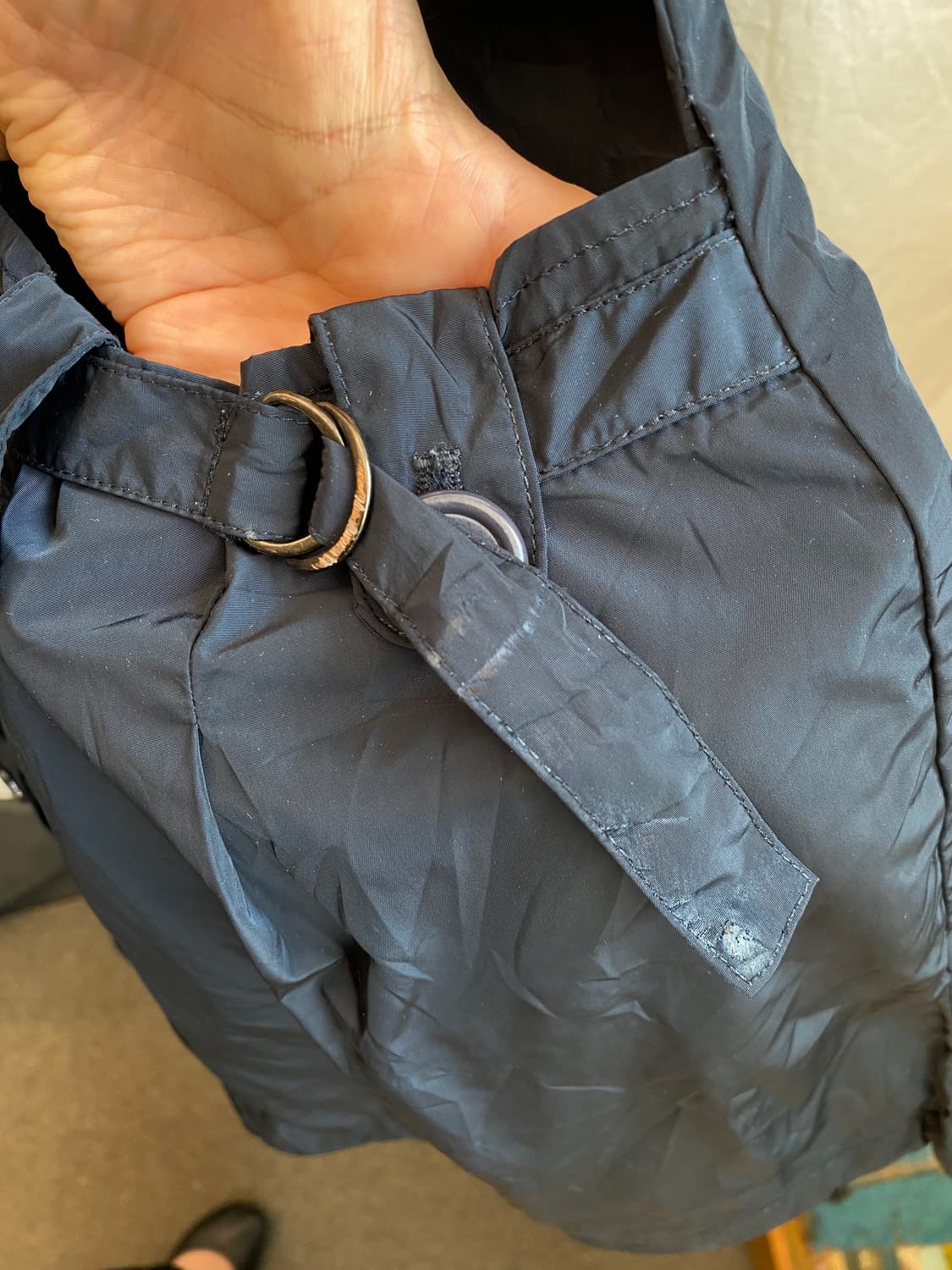 네이비 바스락 자켓(L) 상품이미지9