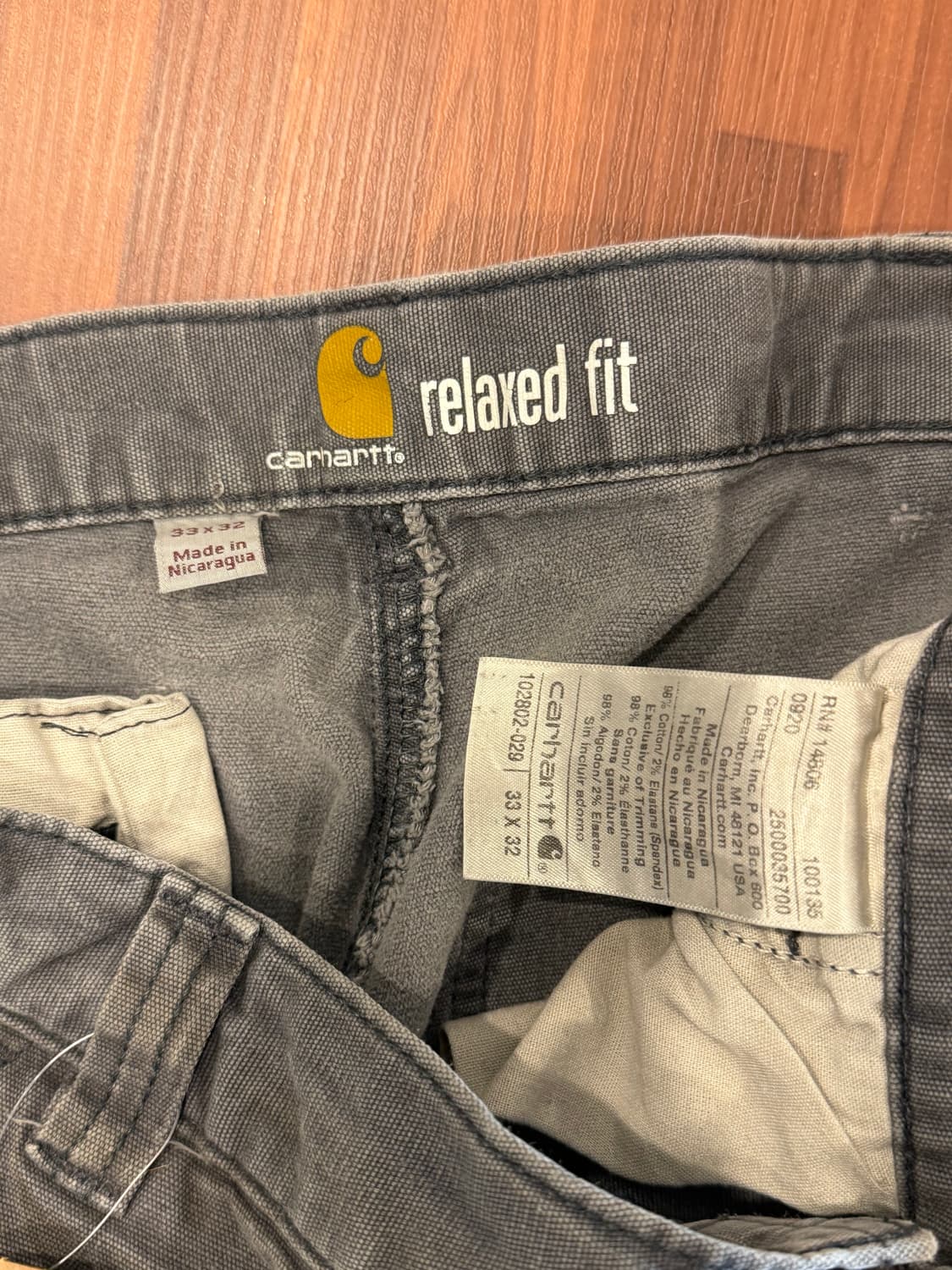 Carhartt 칼하트 디스트레스드 더블니 워크 팬츠 (34inch) 상품이미지10