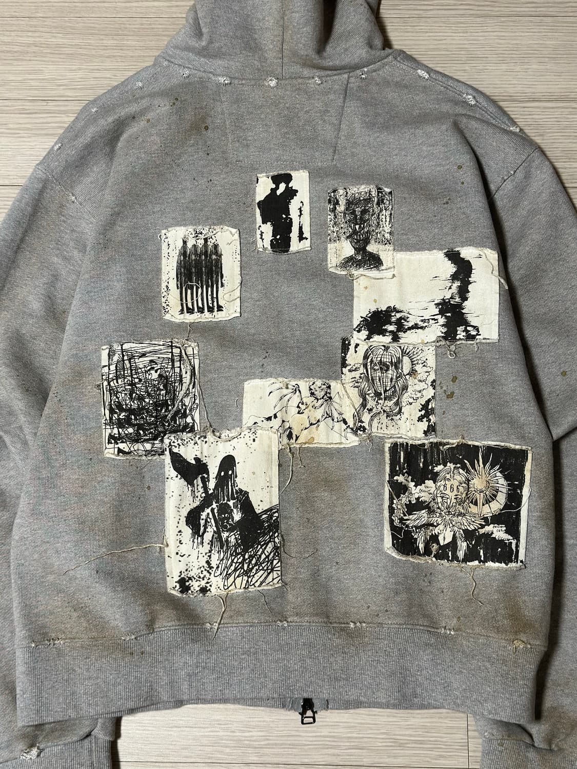 언더마이카 에이지드 더티 후드집업 1사이즈 상품이미지7