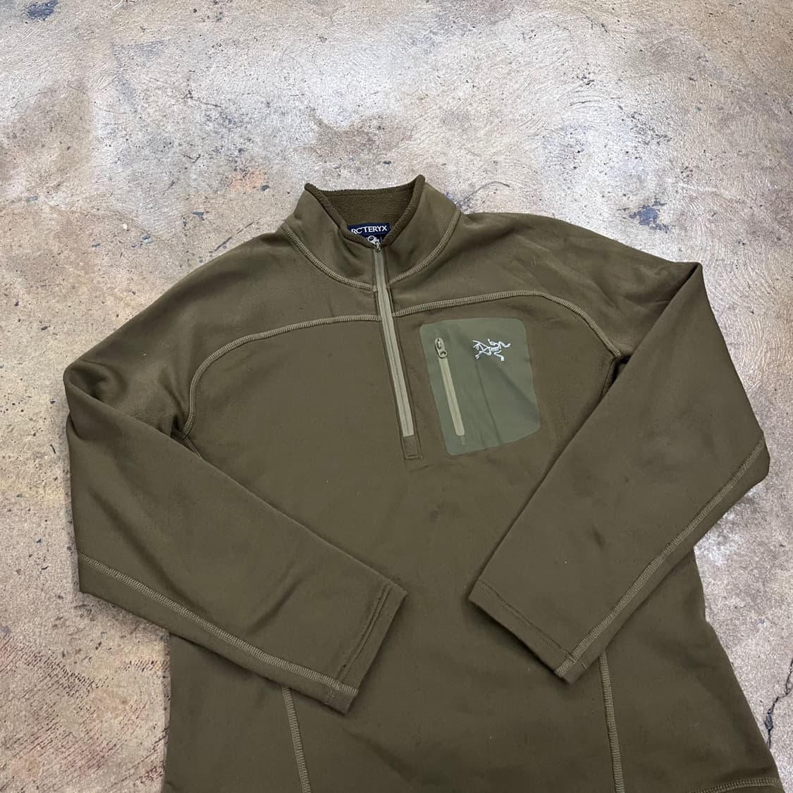 [ 정품/M ] 아크테릭스 반집업 플리스 긴팔티 b16 상품이미지1