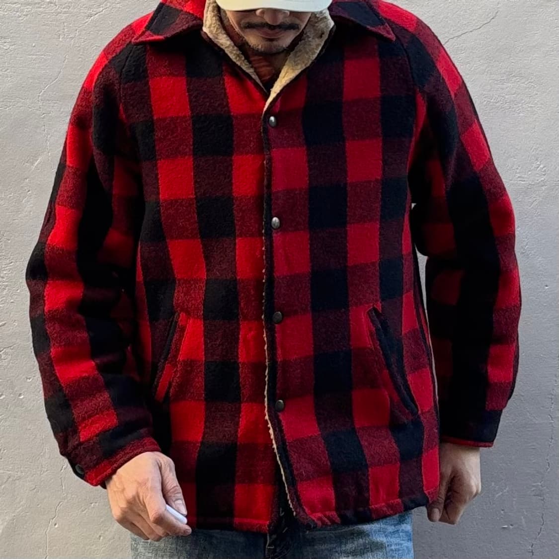 미국 빈티지 다마트 버팔로 체크 울 자켓 상품이미지9