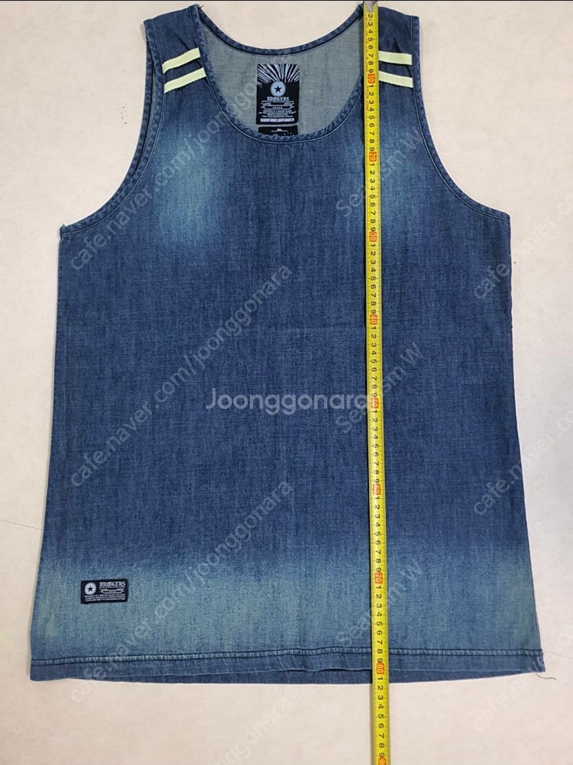 밥앤알렉스 데님 슬리브리스 나시 (가로55 세로80) 상품이미지2