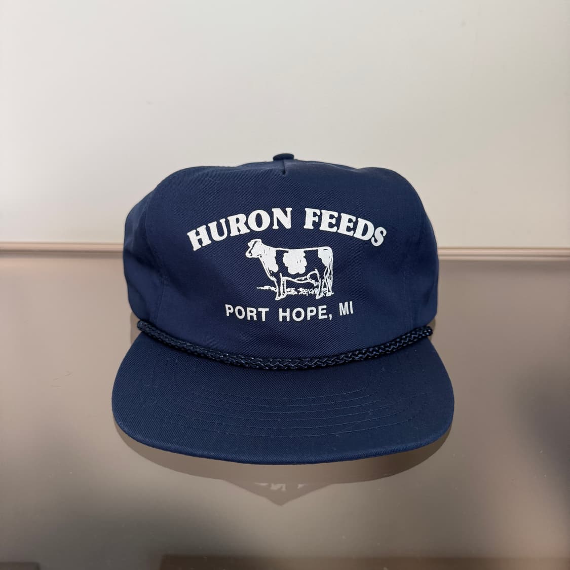 USA HURON FEEDS 모자 볼캡 vintage 트러커 메쉬 네이비 상품이미지2