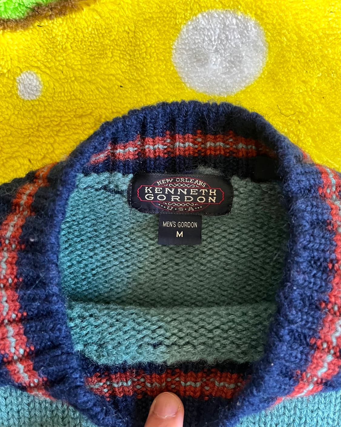 1980-90s KENNETH GORDON Heavy Wool Knit 상품이미지5