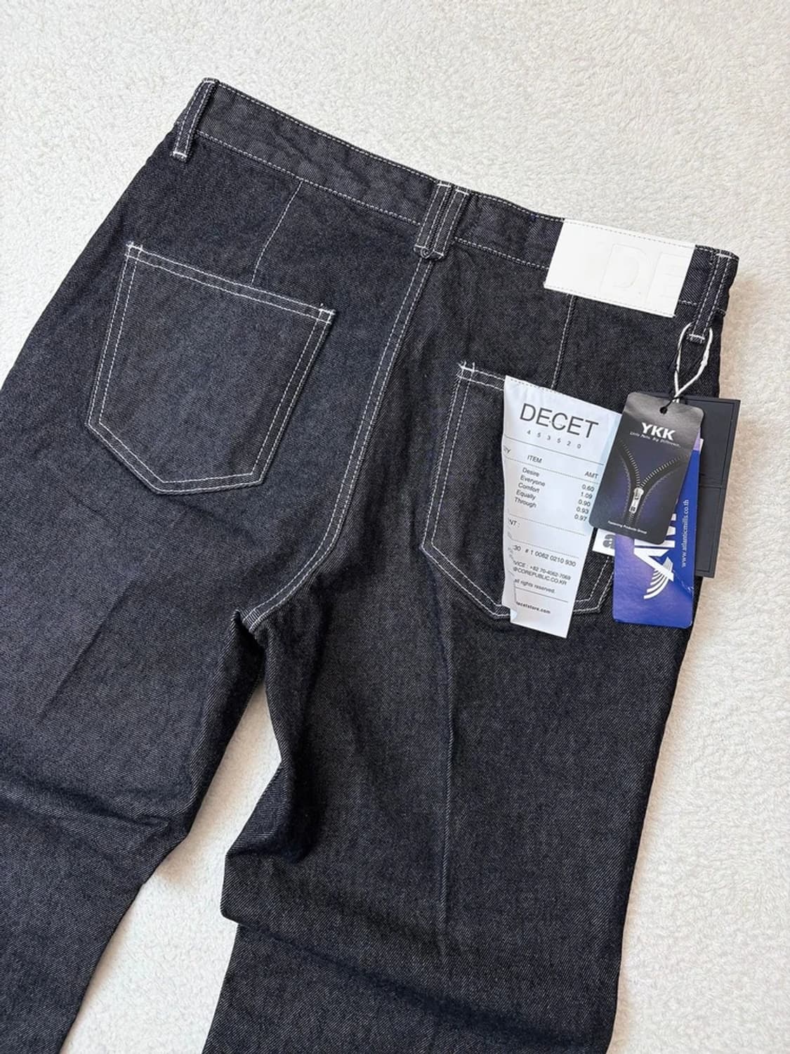 데케트 DECET 22FW 스트레이트 생지 데님 팬츠 PN6427 상품이미지2