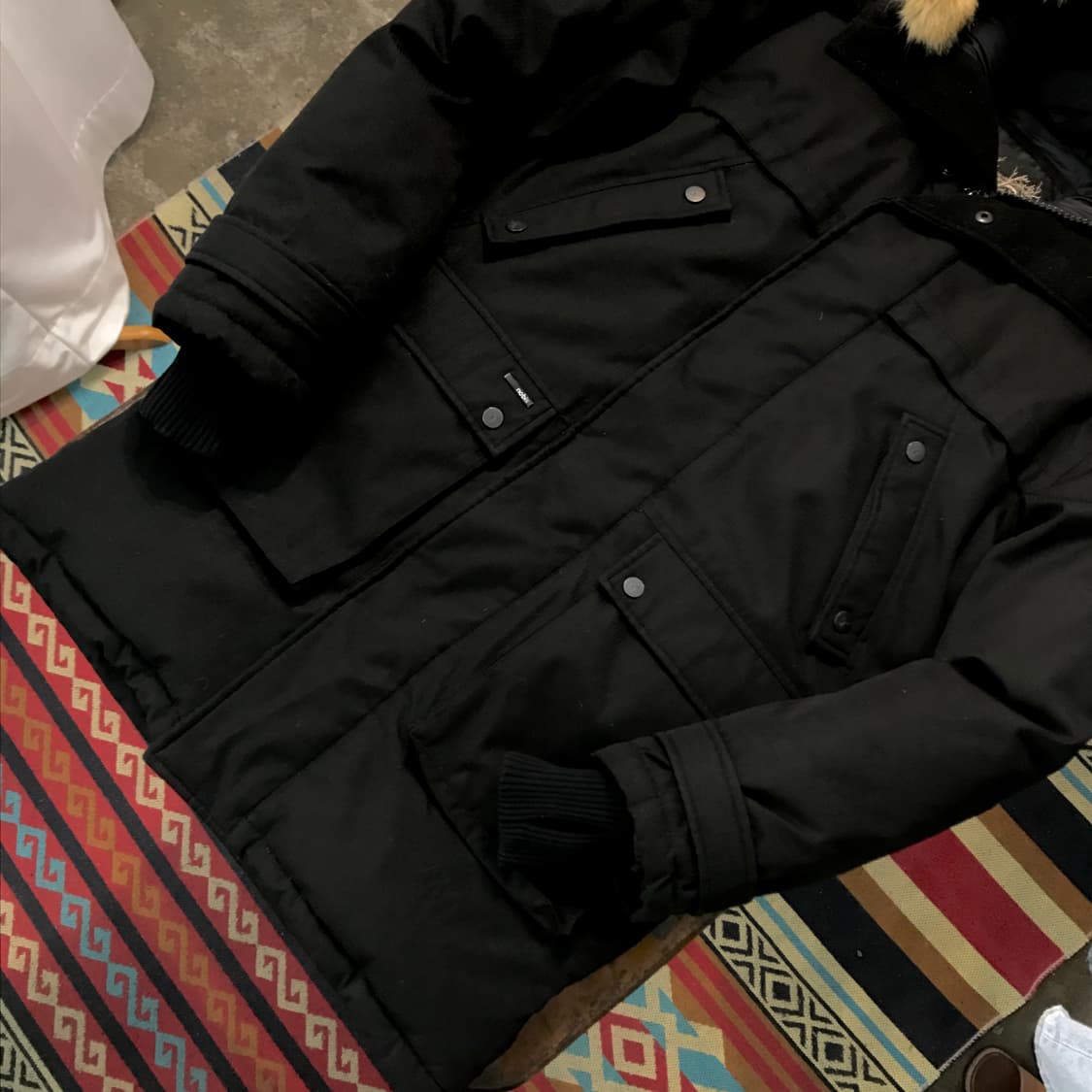 노비스 야테시 블랙 패딩 롱 야상 점퍼 남성 105 사이즈 상품이미지3