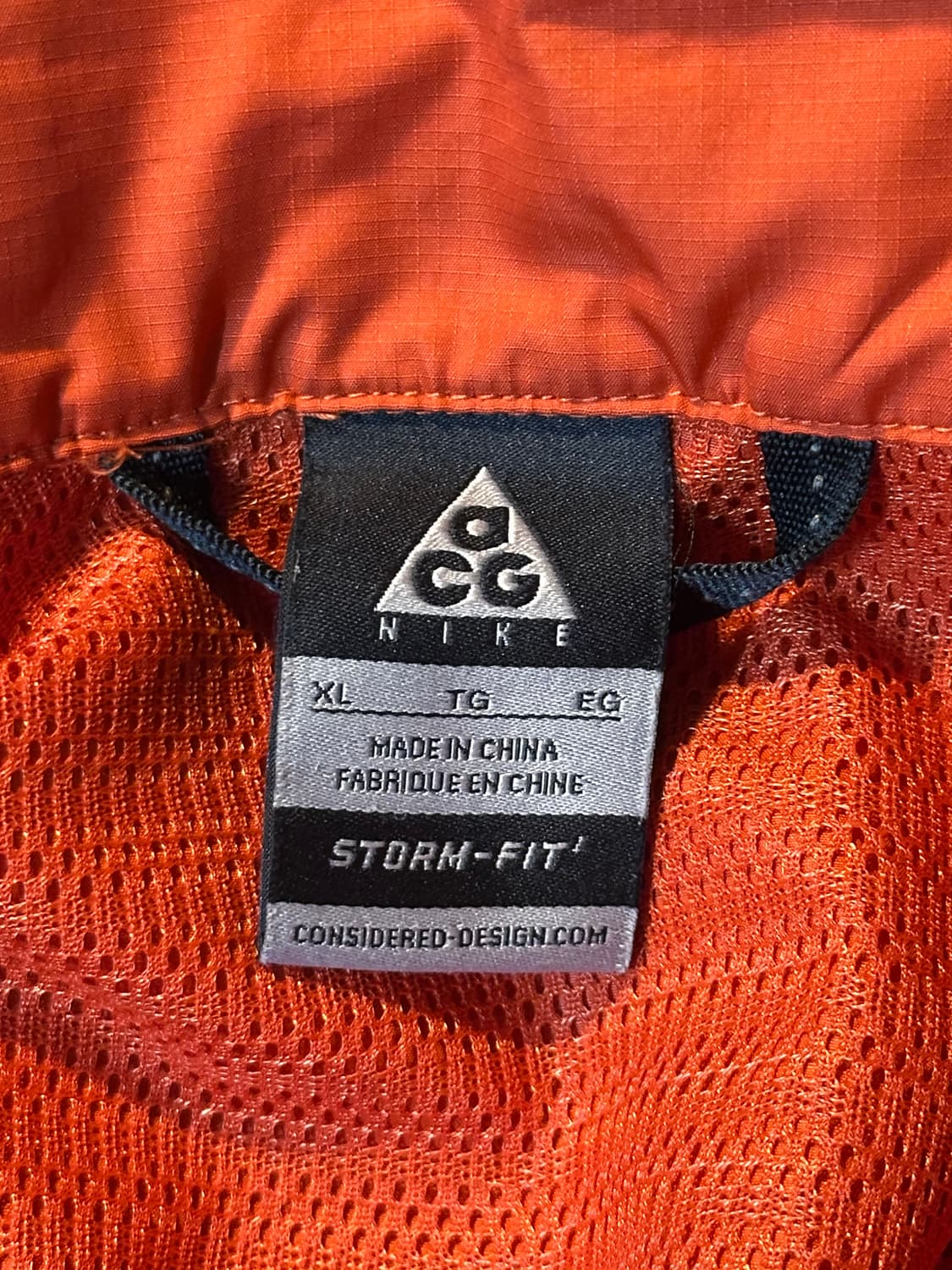 나이키 ACG 스톰핏 배색 후드 바람막이 자켓 오렌지 그레이 상품이미지6