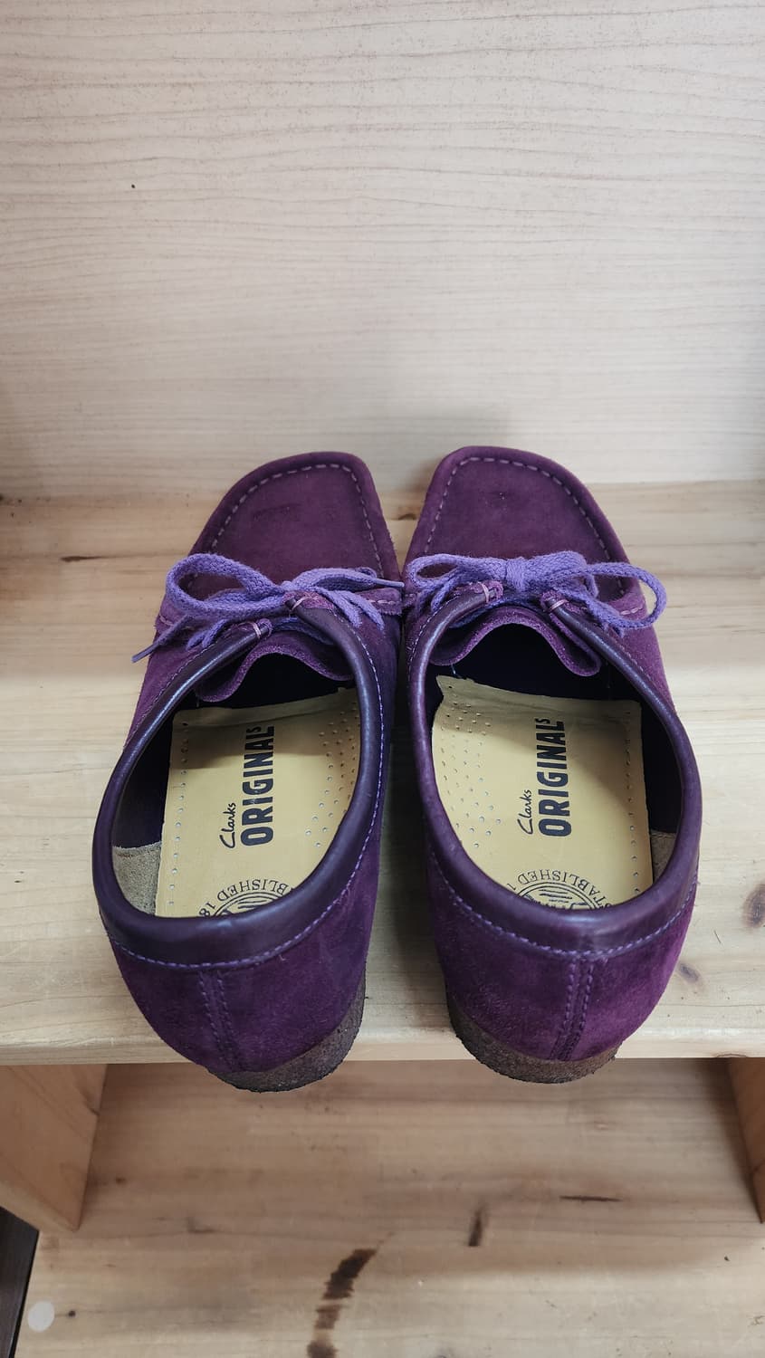 클락스 왈라비 퍼플 스웨이드 UK5.5 상품이미지3
