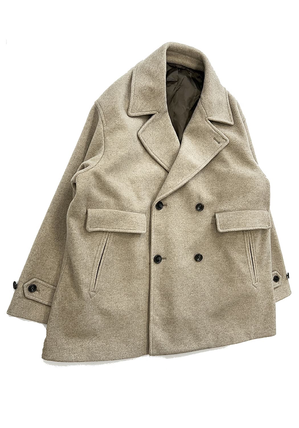 BEAMS 빔즈 더블 버튼 반코트 상품이미지3