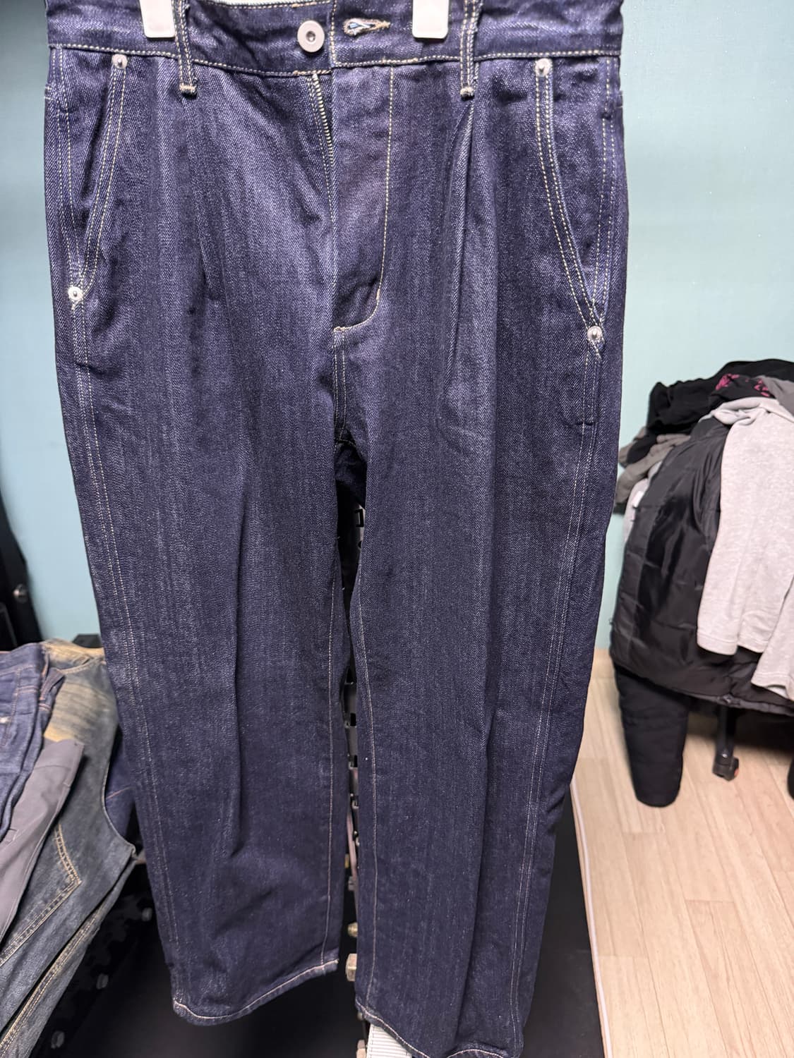 러프사이드 Drape Denim Pants One Washed 1사이즈 상품이미지2