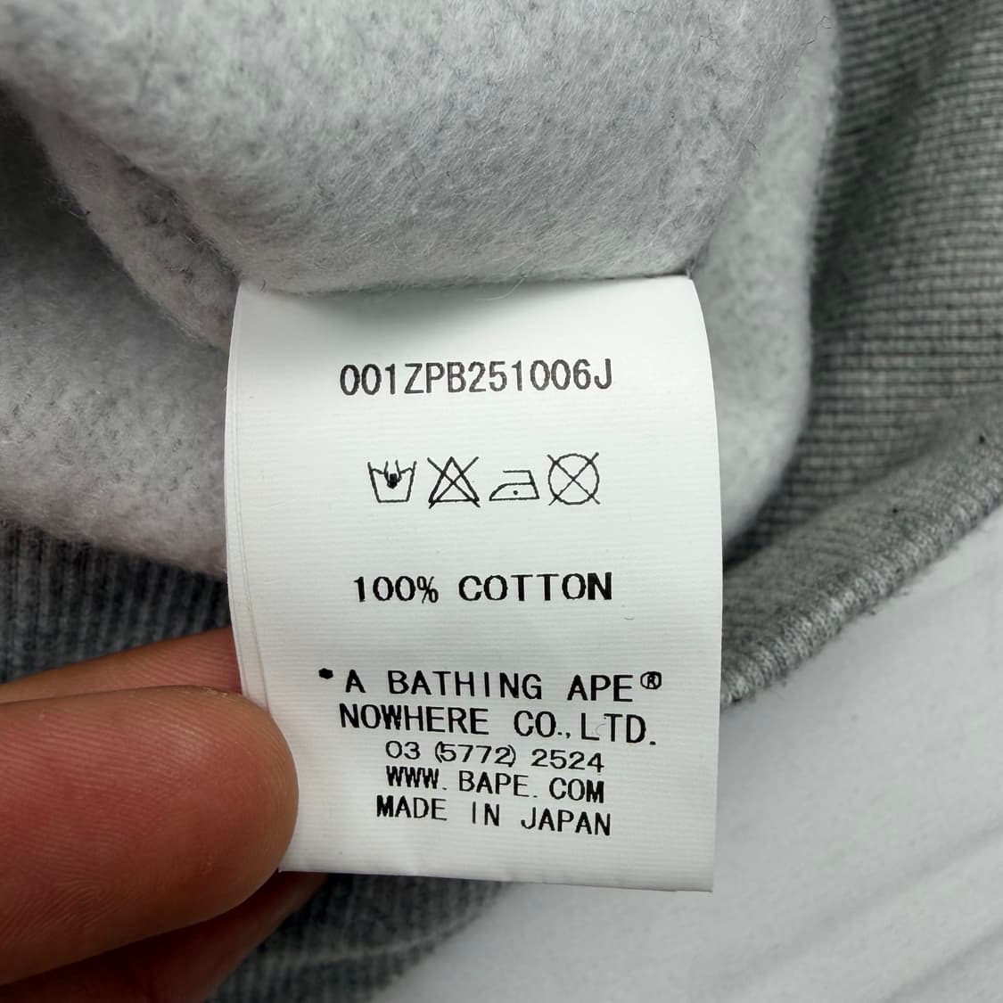 베이프 빅 에이프 헤드 그레이 스웻셔츠 L 상품이미지8