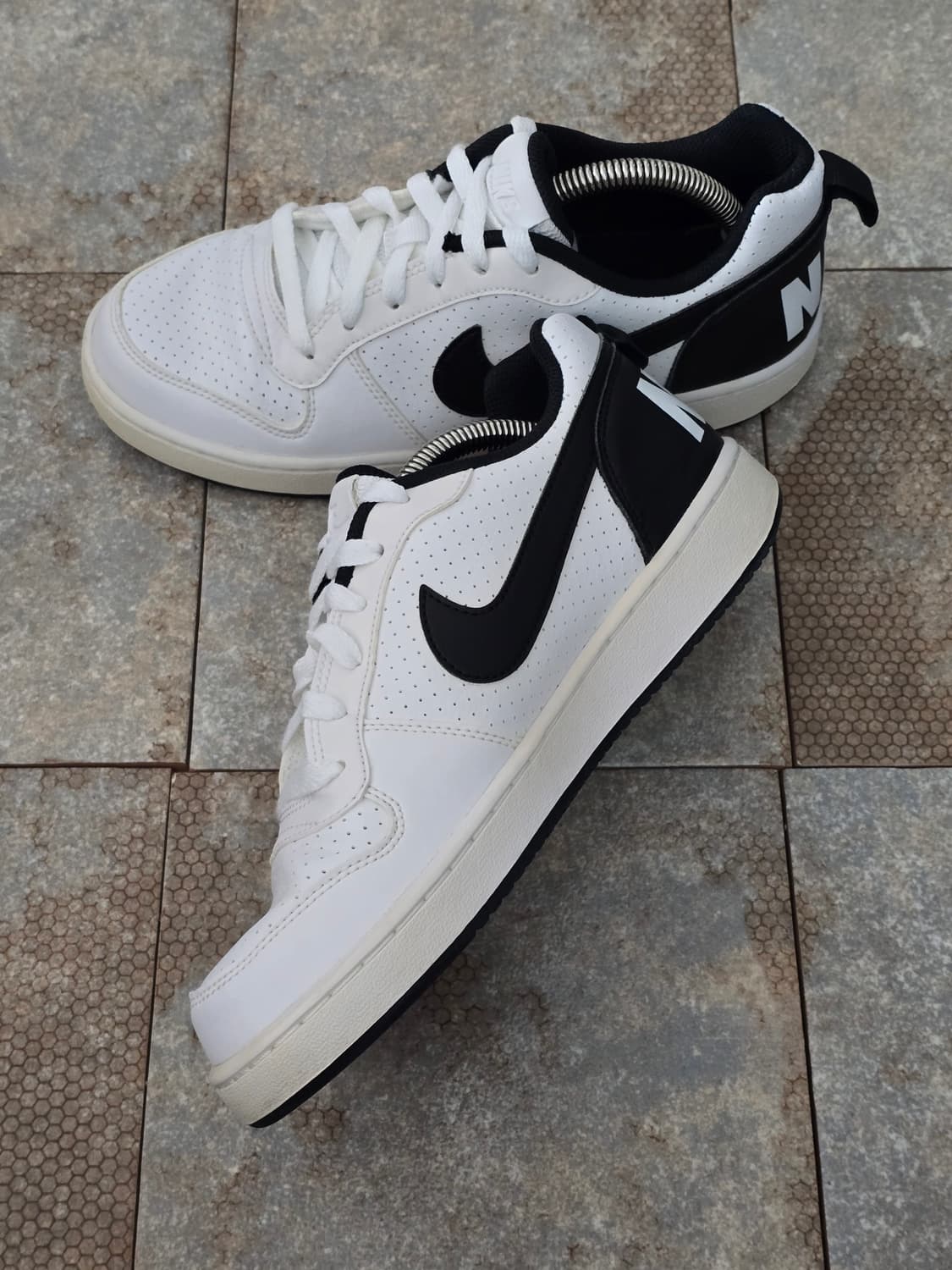 (240)나이키 코트 버로우 로우 흰검 상품이미지5