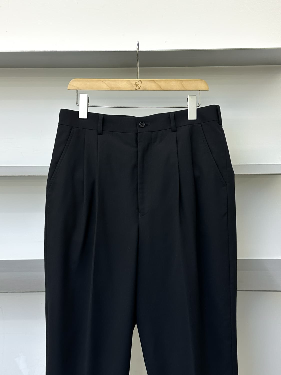 꼼데가르송 옴므 AD.2018 핀턱 울 슬랙스 상품이미지3