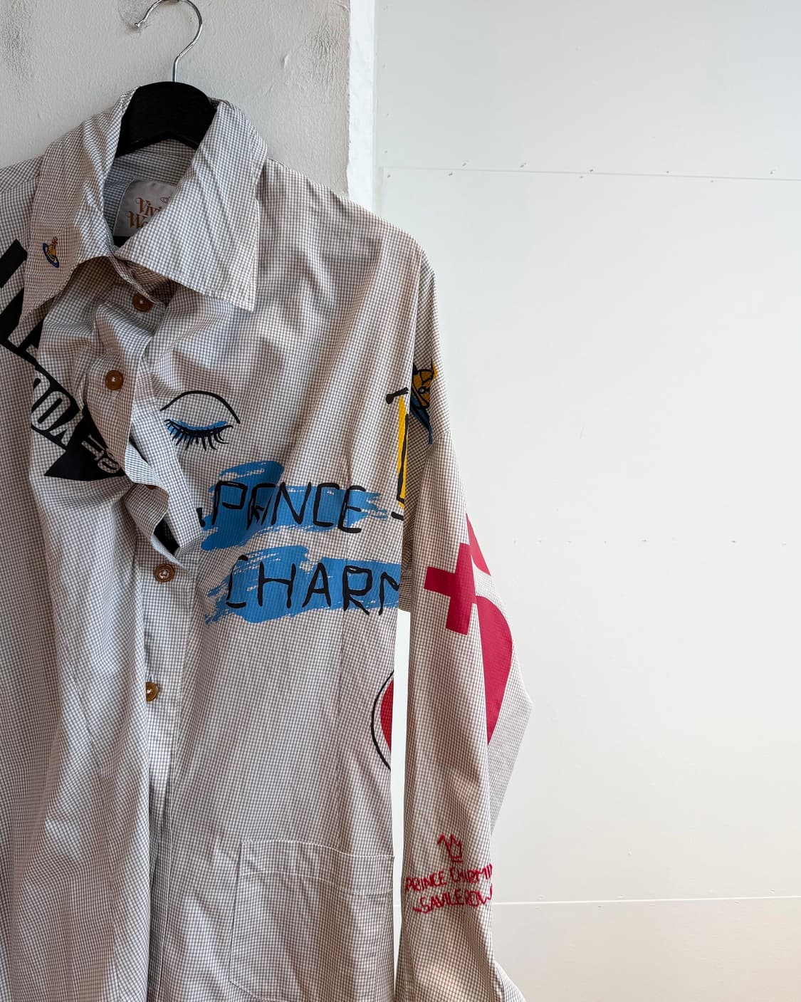 비비안 웨스트우드 그래픽 레터링 셔츠 원피스 상품이미지5