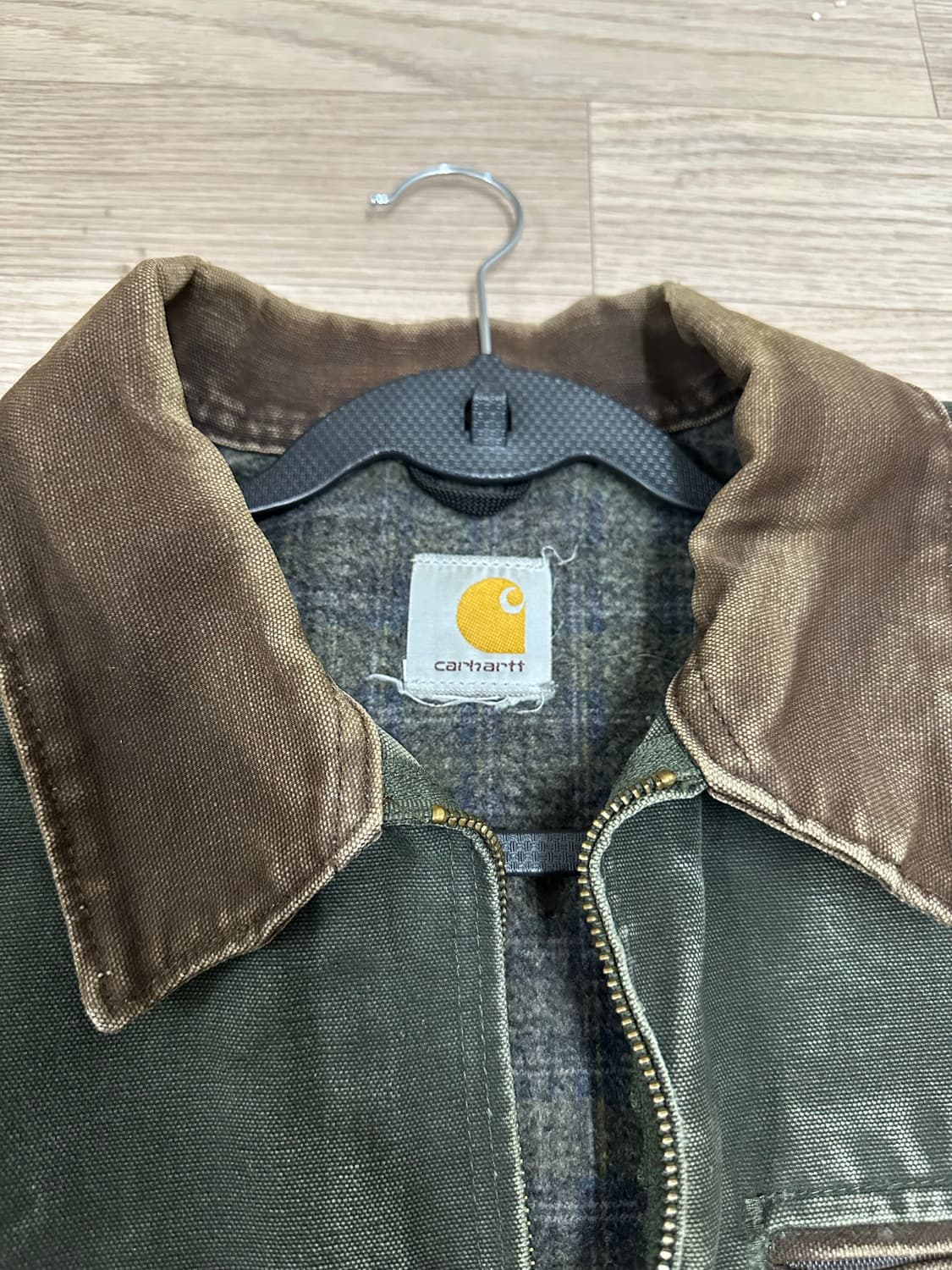 빈티지 칼하트 J97 모스그린 디트로이트 자켓 상품이미지8