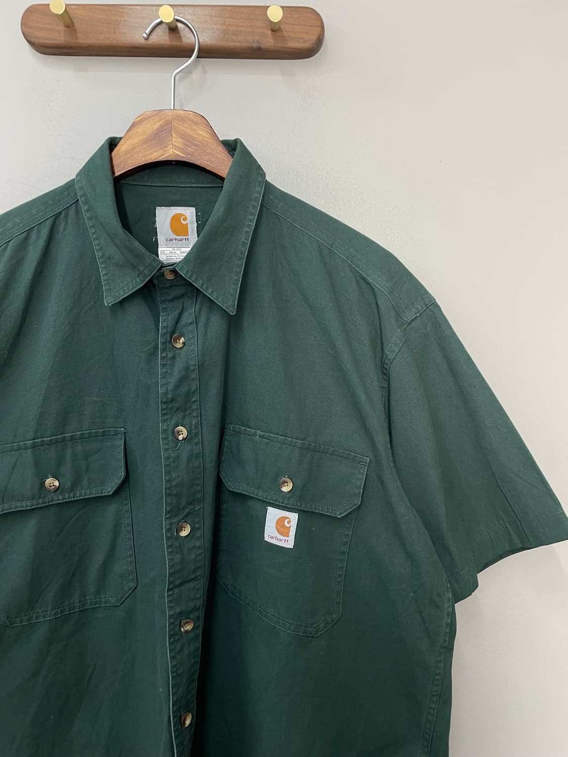 칼하트 다크그린 반팔 셔츠 H2452 상품이미지3