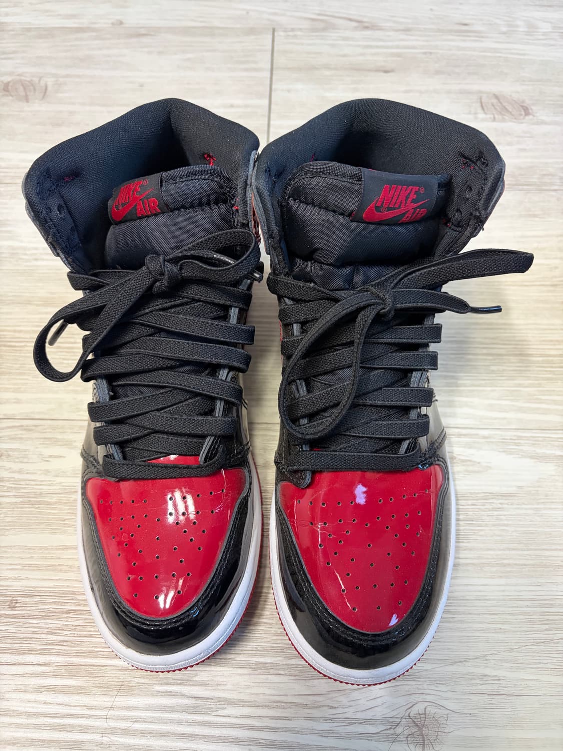 (GS) 조던 1 레트로 하이 OG 페이턴트 브레드 245 상품이미지4