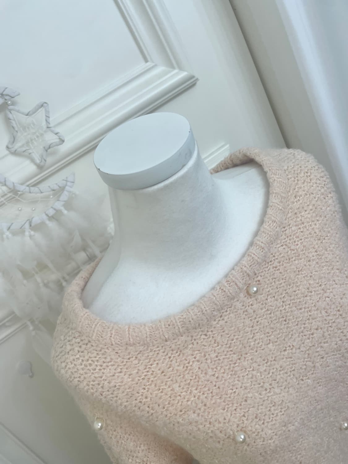 coral pearl point sleeve glitter lovely 상품이미지7