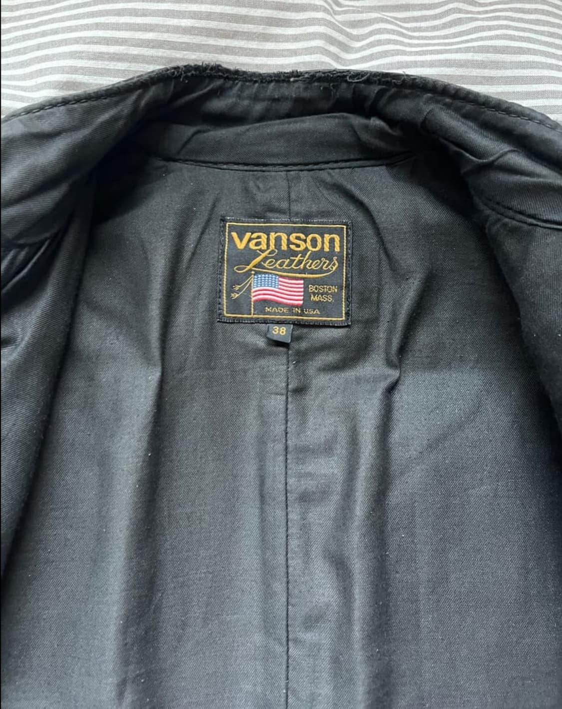 VANSON 밴슨 TC 와펜 라이더 자켓 상품이미지3