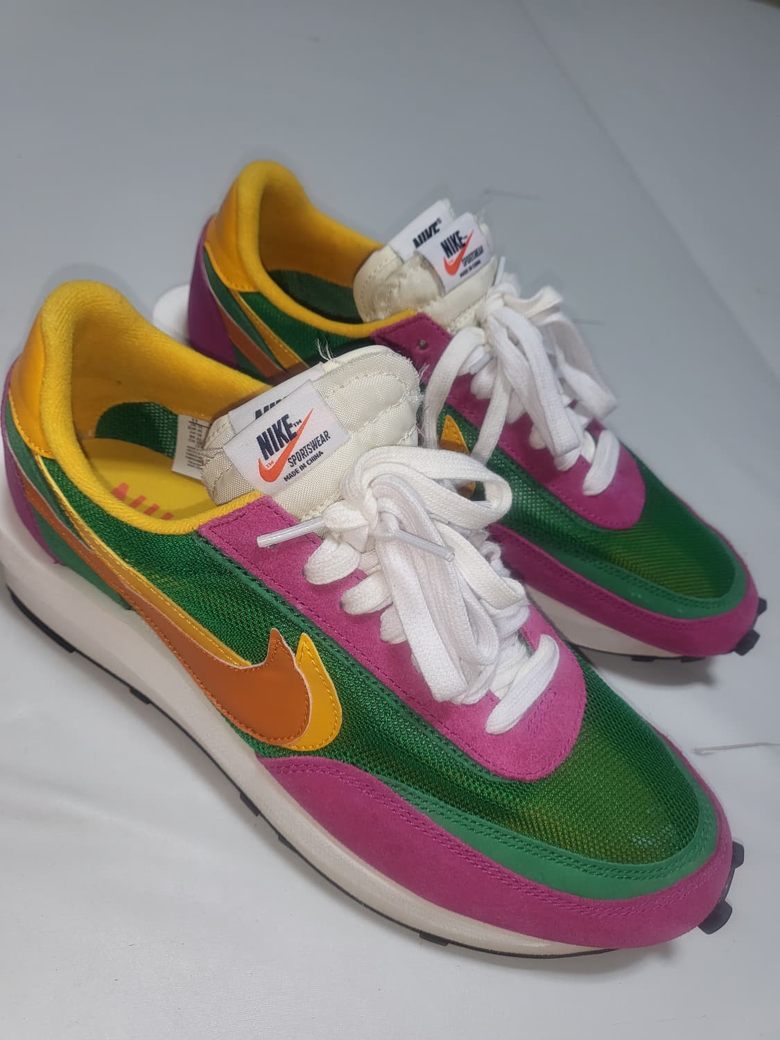 나이키x사카이 LD 와플 핑크그린 상품이미지8