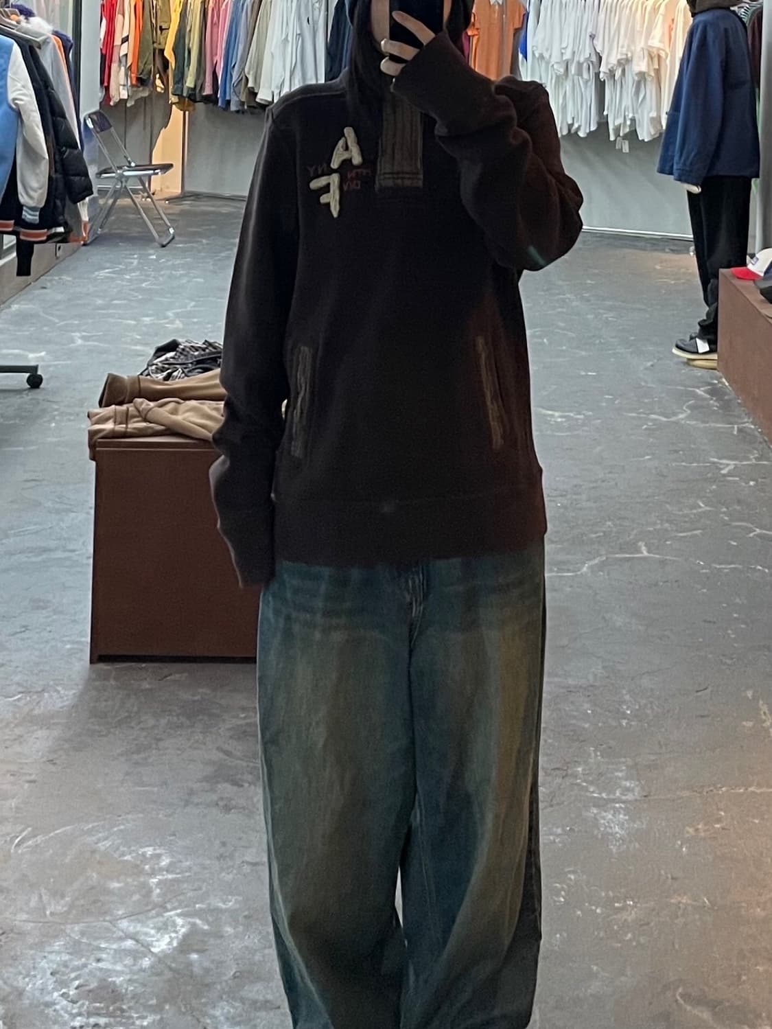 아베크롬비 AF 하이넥 딥브라운 니트 H1304 상품이미지1