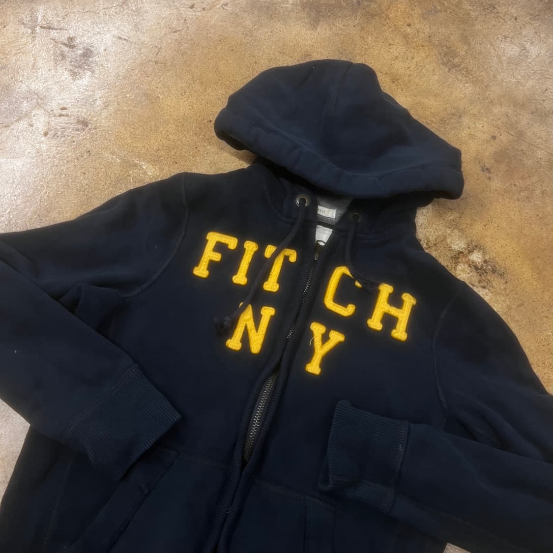 블랙 옐로우 아베크롬비 후드집업 상품이미지1