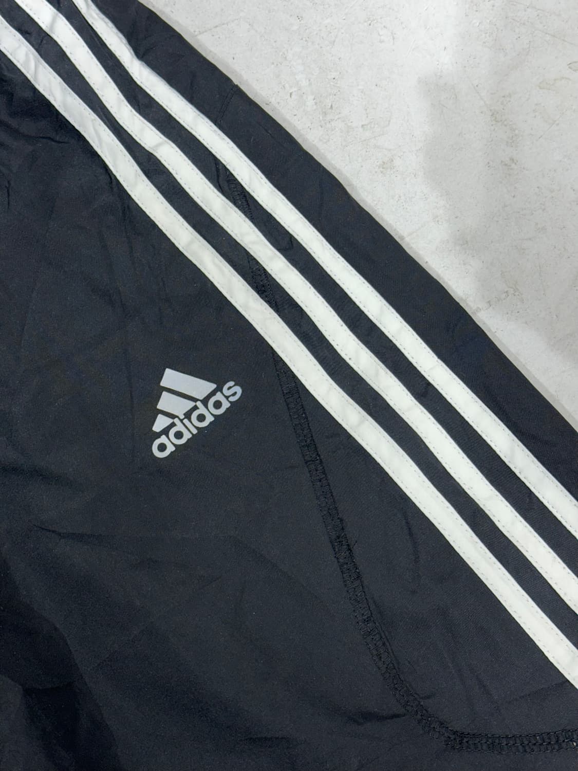 아디다스 블랙 화이트 삼선 와이드 트랙 팬츠 추리닝 바지 상품이미지6