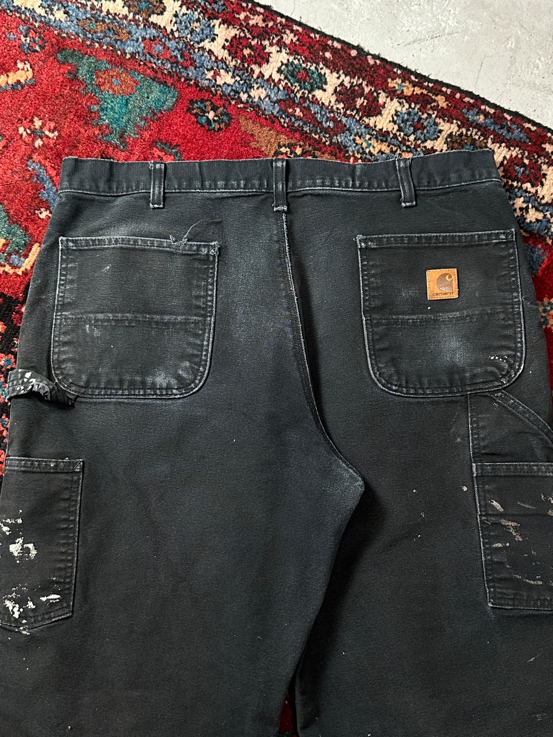 OG 칼하트 싱글니 워크 팬츠 하드 페이딩 칼하트 더블니 상품이미지6