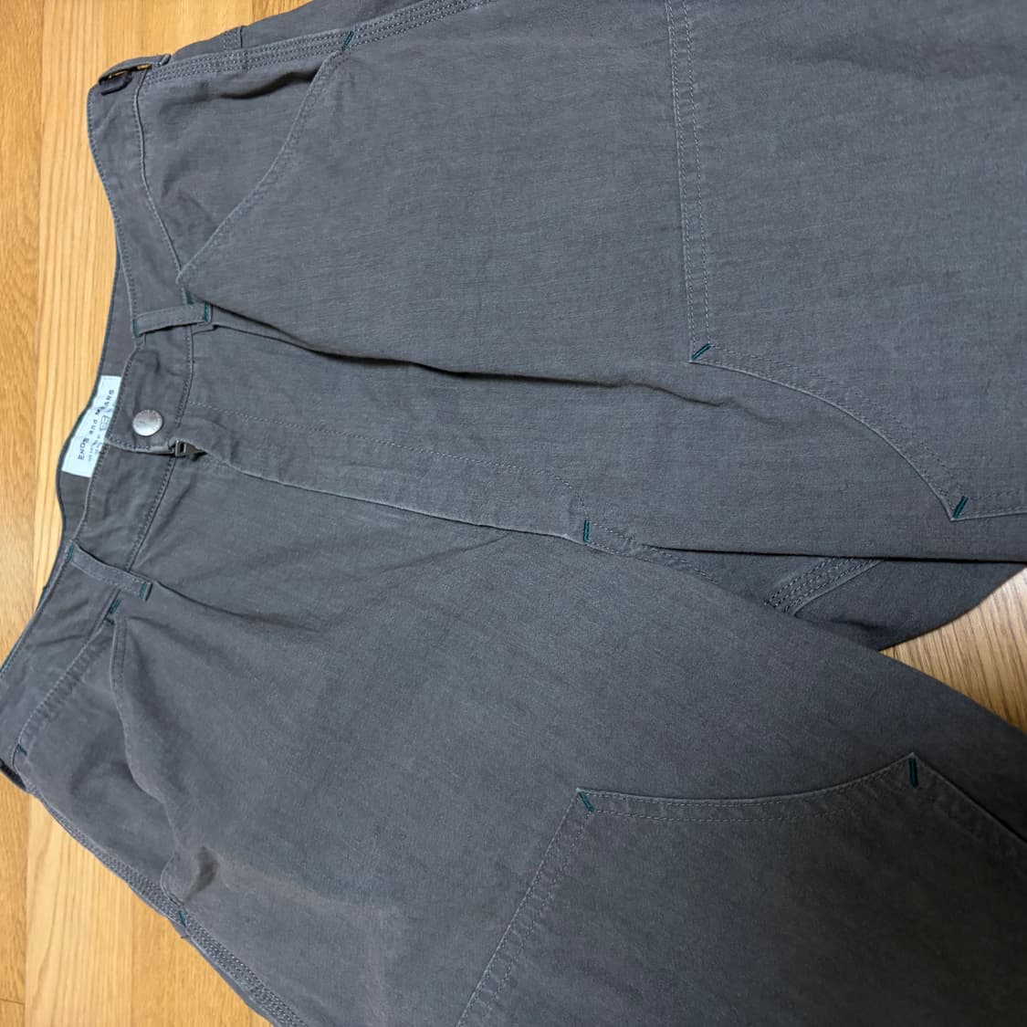 엔즈앤드민즈 더블니 페인터 팬츠 그레이 m 상품이미지3