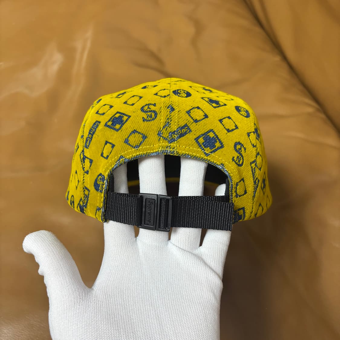 슈프림 캠프캡 모자 박스로고 머스타드 상품이미지7