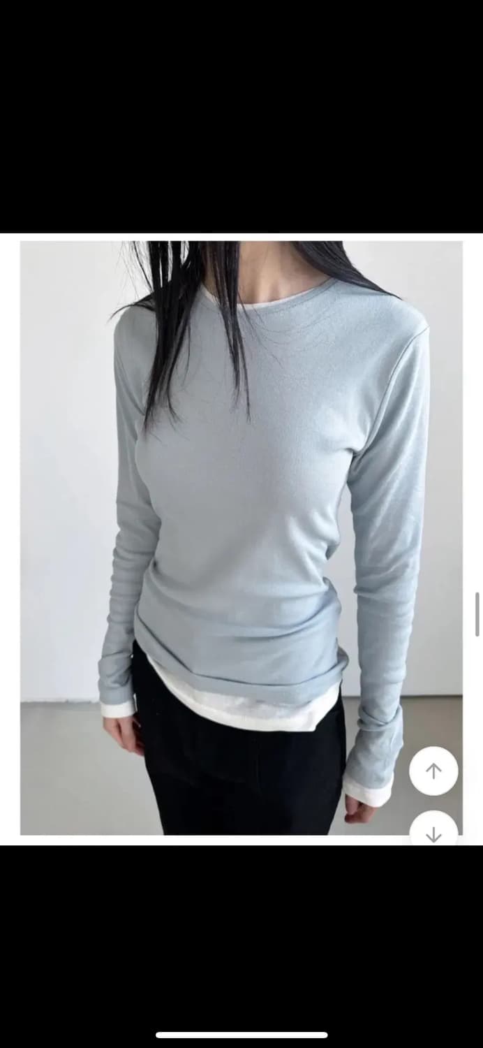 옵트 베이직 롱슬리브티 소라 상품이미지2