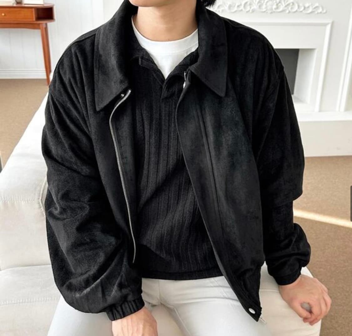 블랙 스웨이드 자켓 L 상품이미지1