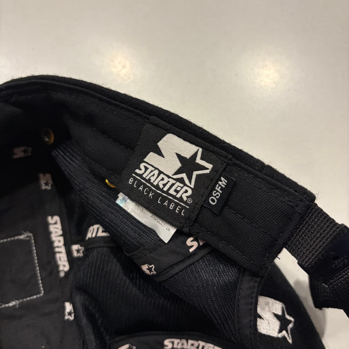 칼하트 x 스타터 울 블랙 캠프캡 모자 상품이미지4