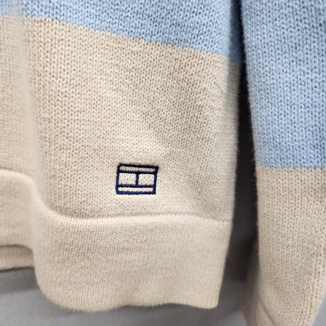 타미힐피거 멀티컬러 스트라이프 로고 니트M(M)남여공용 상품이미지3