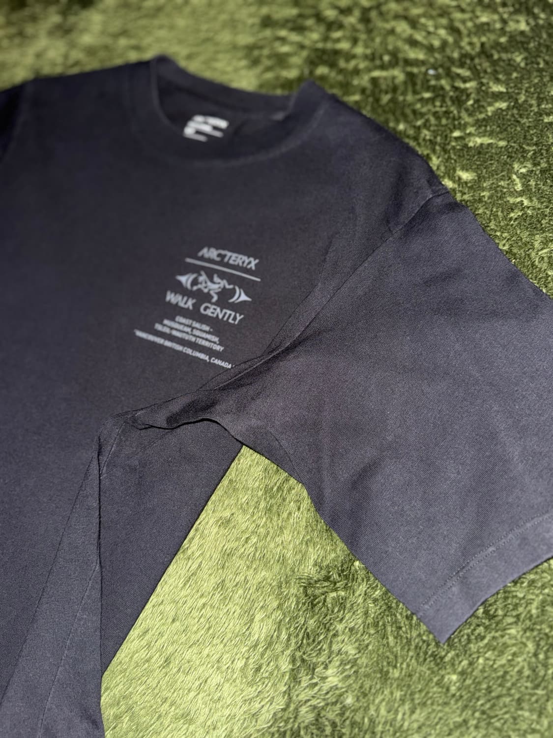 [S] 아크테릭스 25ss 워크 젠틀리 코튼 살몬 스킨 티셔츠 블랙 상품이미지4