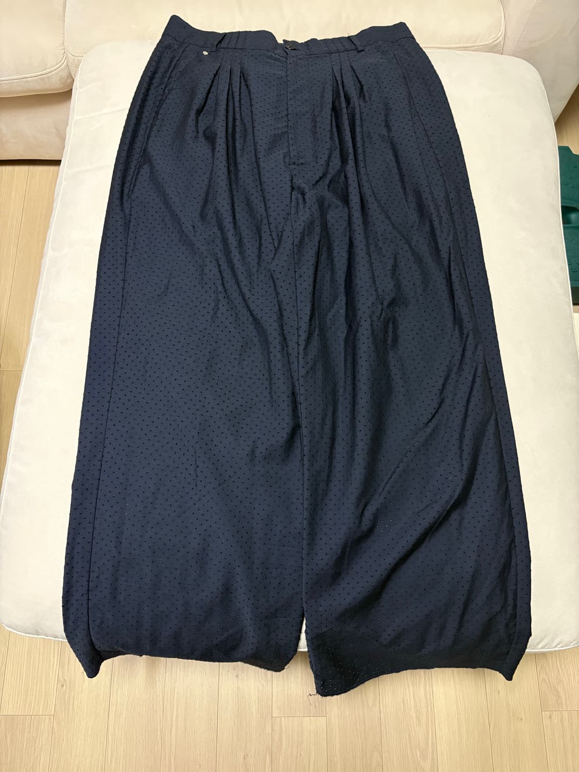 [M] 블레스 울트라 와이드 플리츠 팬츠 상품이미지2