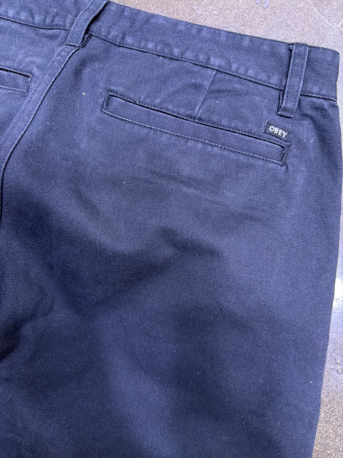 오베이 코튼 치노팬츠 레귤러핏 네이비 33 상품이미지7