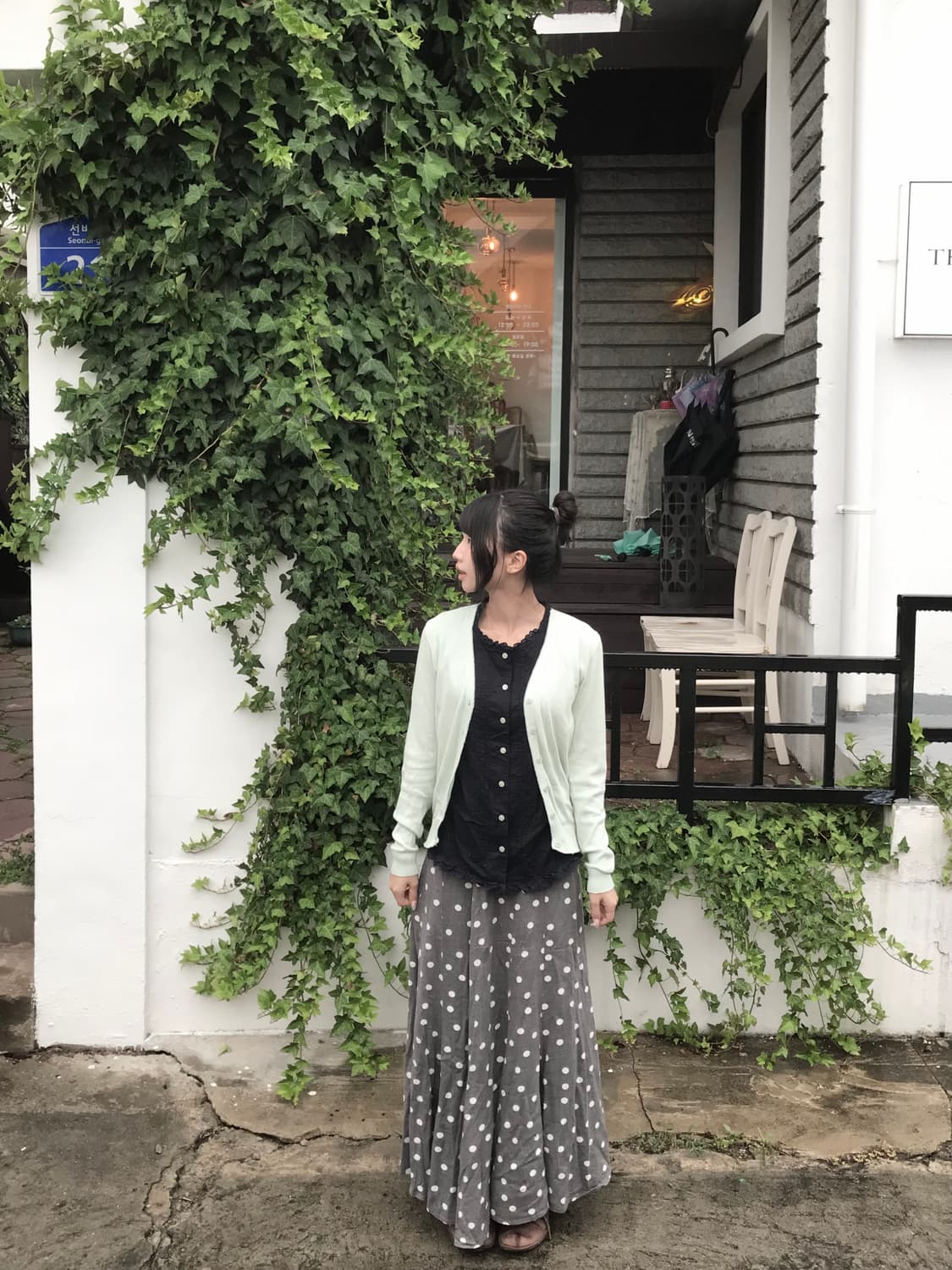 JP vintage polka dot sk 상품이미지4