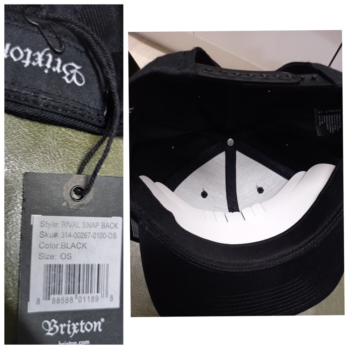 새상품 스냅백모자-HUF,브릭스톤 상품이미지10