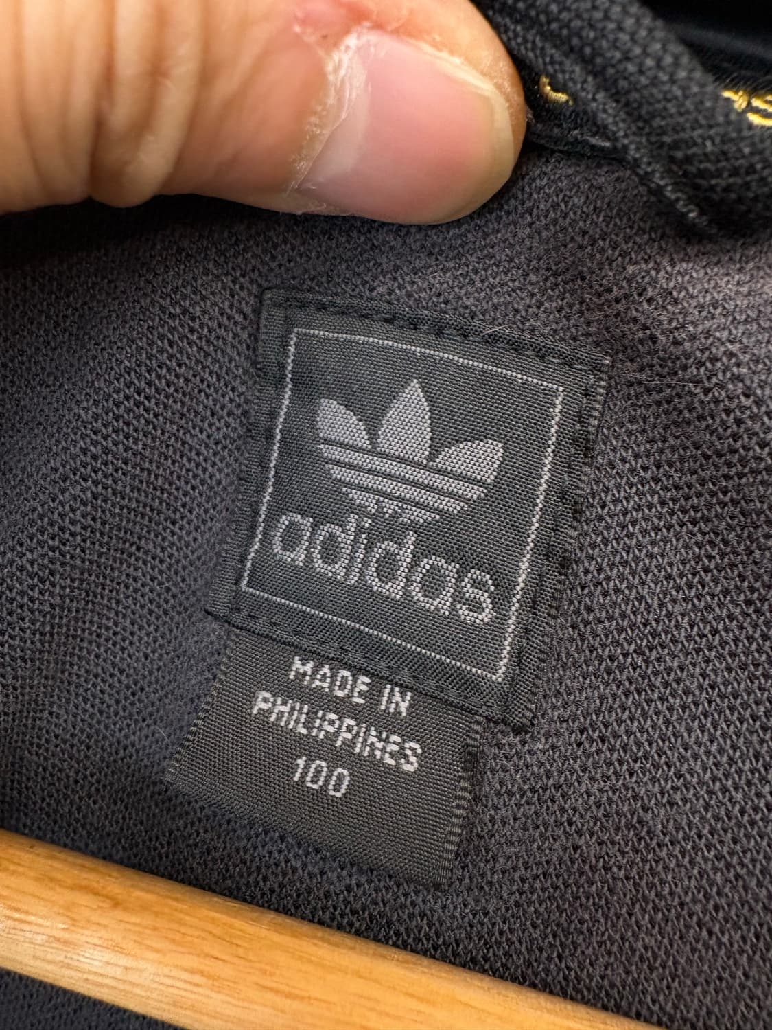 아디다스 00s 빈티지 검금 후드 져지 상품이미지6