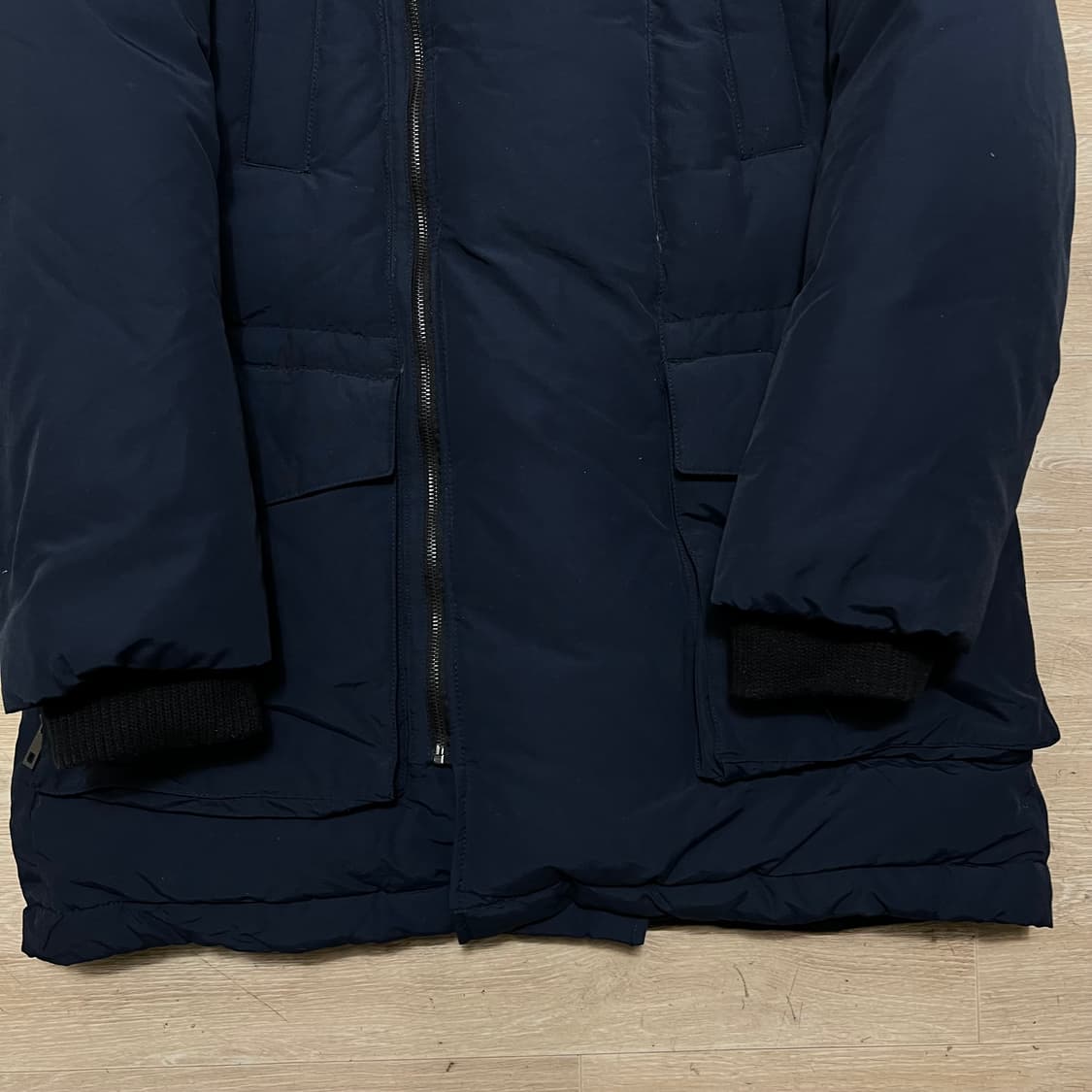 스튜디오 보니 여성 프리미엄 하이넥 덕다운 롱패딩 [네이비] XL/105 상품이미지3