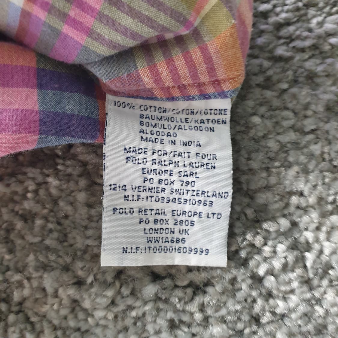 [무료배송] POLO RALPH LAUREN 체크 반팔 셔츠 상품이미지3